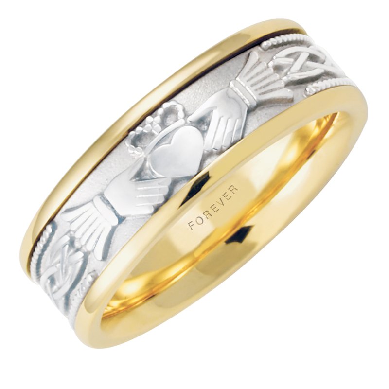 MENS CLADDAGH WEDDING BAND Cadman Manufacturing   5522M 